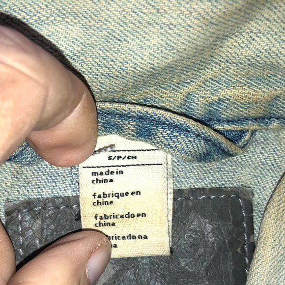 Levi's Strauss & Co. Kids Denim Jacket Small Blue Denim Collared Button Up - Picture 11 of 14